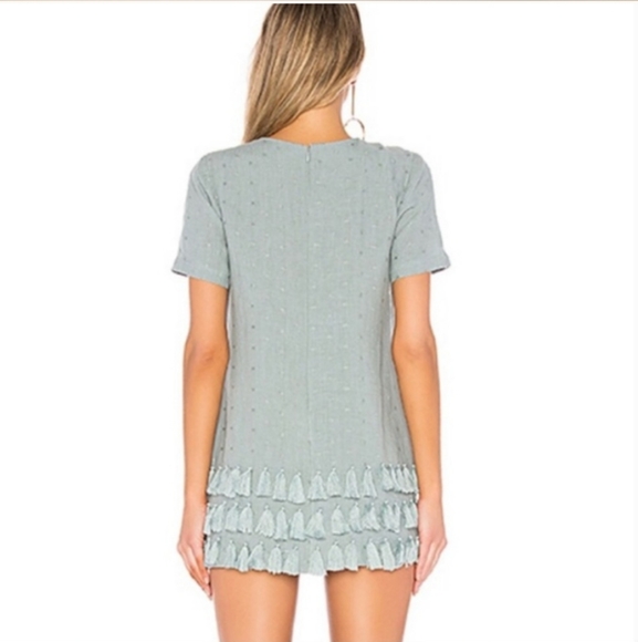 Tularosa | Linen Tassle Mini Dress - Picture 10 of 11